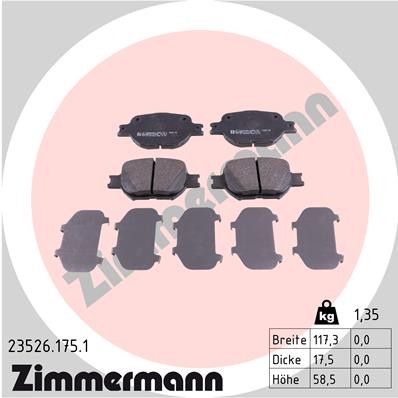 ZIMMERMANN 23526.175.1 Číslo výrobce: 23526. EAN: 4250238738602.