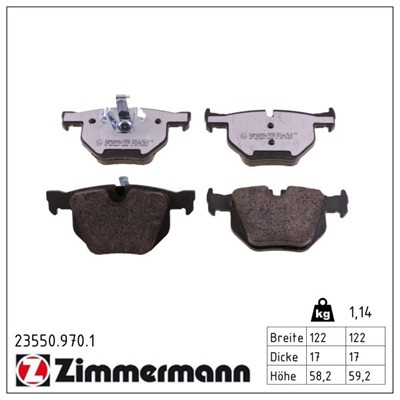 ZIMMERMANN 23550.970.1 Číslo výrobce: 23550. EAN: 4250238778936.