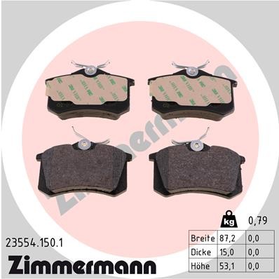 ZIMMERMANN 23554.150.1 Číslo výrobce: 20961. EAN: 4250238738718.