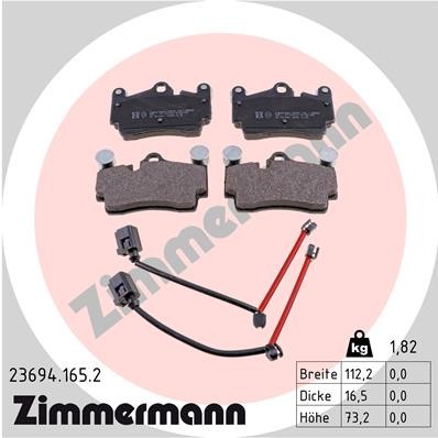 ZIMMERMANN 23694.165.2 Číslo výrobce: 23694. EAN: 4250238739227.