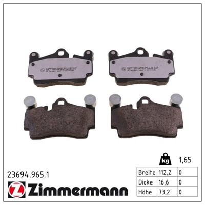 ZIMMERMANN 23694.965.1 Číslo výrobce: 23694. EAN: 4250238779001.