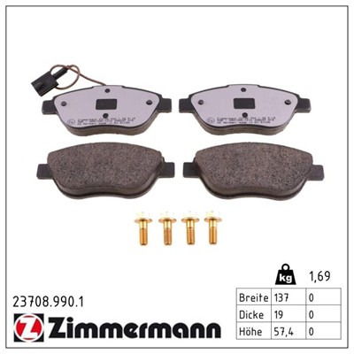 ZIMMERMANN 23708.990.1 Číslo výrobce: 23708. EAN: 4250238779018.