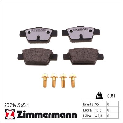 ZIMMERMANN 23714.965.1 Číslo výrobce: 23714. EAN: 4250238779025.