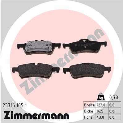 ZIMMERMANN 23716.165.1 Číslo výrobce: 23716. EAN: 4250238739289.