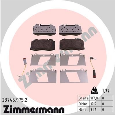 ZIMMERMANN 23745.975.2 Číslo výrobce: 23271. EAN: 4250238779063.