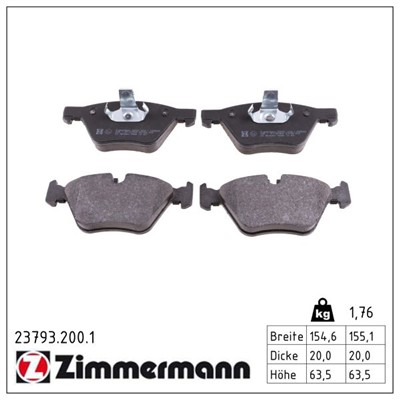 ZIMMERMANN 23793.200.1 Číslo výrobce: 23793. EAN: 4250238739593.