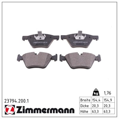 ZIMMERMANN 23794.200.1 Číslo výrobce: 23794. EAN: 4250238739616.