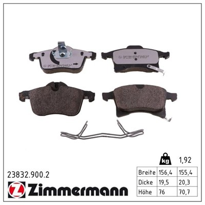 ZIMMERMANN 23832.900.2 Číslo výrobce: 23832. EAN: 4250238779094.