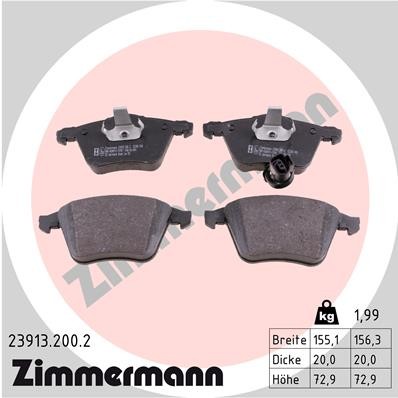 ZIMMERMANN 23913.200.2 Číslo výrobce: 23801. EAN: 4250238756088.