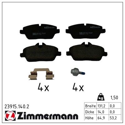 ZIMMERMANN 23915.140.2 Číslo výrobce: 23915. EAN: 4250238790495.