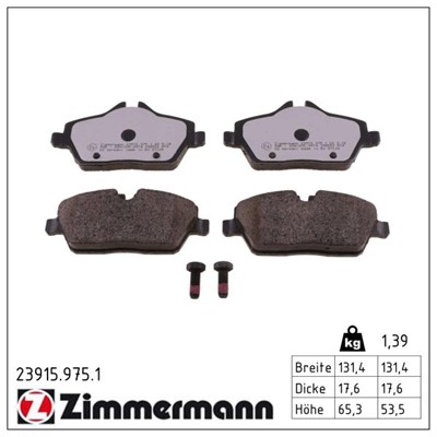 ZIMMERMANN 23915.975.1 Číslo výrobce: 23915. EAN: 4250238779124.