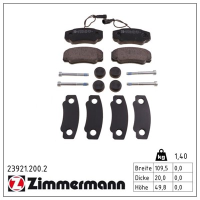ZIMMERMANN 23921.200.2 Číslo výrobce: 23921. EAN: 4250238760689.