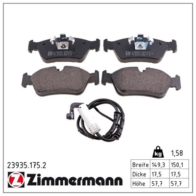 ZIMMERMANN 23935.175.2 Číslo výrobce: 23935. EAN: 4250238739999.