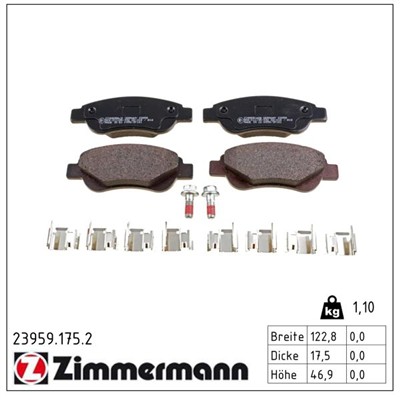 ZIMMERMANN 23959.175.2 Číslo výrobce: 23959. EAN: 4250238756934.