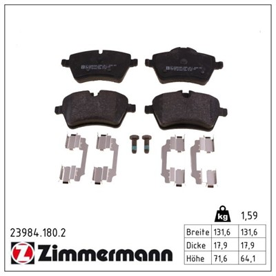ZIMMERMANN 23984.180.2 Číslo výrobce: 23984. EAN: 4250238765363.