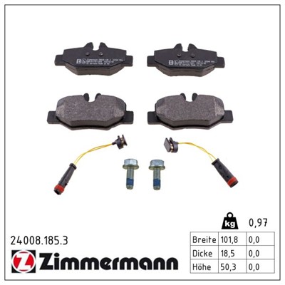 ZIMMERMANN 24008.185.3 Číslo výrobce: 24008. EAN: 4250238757580.