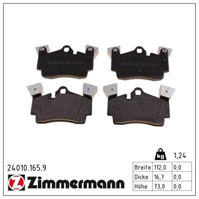 ZIMMERMANN 24010.165.9 Číslo výrobce: 24010. EAN: 4250238747970.