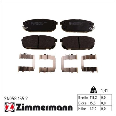 ZIMMERMANN 24058.155.2 Číslo výrobce: 23993. EAN: 4250238761242.