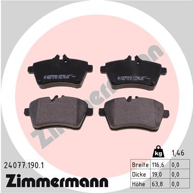 ZIMMERMANN 24077.190.1 Číslo výrobce: 24077. EAN: 4250238740339.