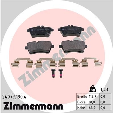 ZIMMERMANN 24077.190.4 Číslo výrobce: 24077. EAN: 4250238757801.