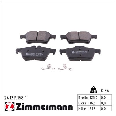 ZIMMERMANN 24137.168.1 Číslo výrobce: 24137. EAN: 4250238740438.