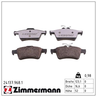 ZIMMERMANN 24137.968.1 Číslo výrobce: 24137. EAN: 4250238779230.