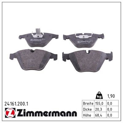 ZIMMERMANN 24161.200.1 Číslo výrobce: 23347. EAN: 4250238746560.