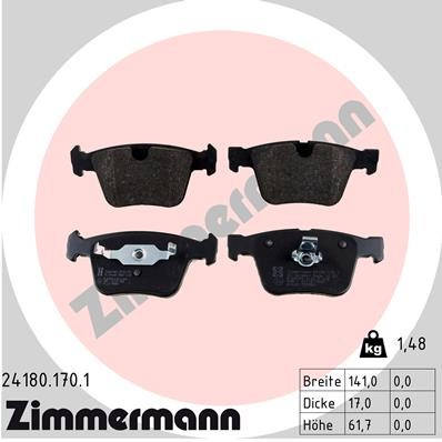 ZIMMERMANN 24180.170.1 Číslo výrobce: 24180. EAN: 4250238769156.