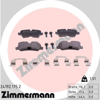 ZIMMERMANN 24192.175.2 Číslo výrobce: 24192. EAN: 4250238765820.