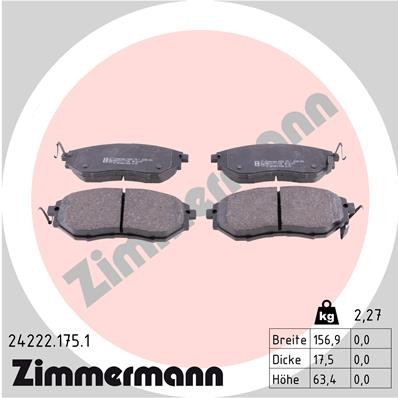 ZIMMERMANN 24222.175.1 Číslo výrobce: 24222. EAN: 4250238754138.
