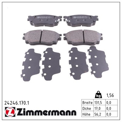 ZIMMERMANN 24246.170.1 Číslo výrobce: 24246. EAN: 4250238740506.