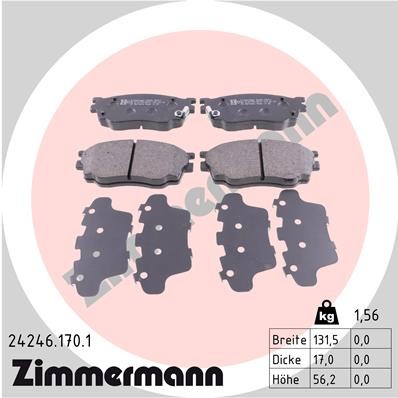 ZIMMERMANN 24246.170.1 Číslo výrobce: 24246. EAN: 4250238740506.