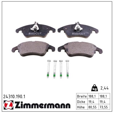 ZIMMERMANN 24310.190.1 Číslo výrobce: 24310. EAN: 4250238746676.