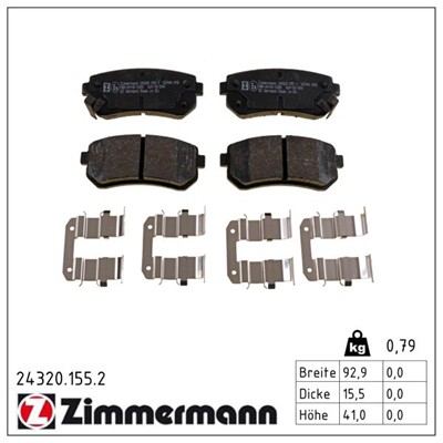 ZIMMERMANN 24320.155.2 Číslo výrobce: 24320. EAN: 4250238760245.