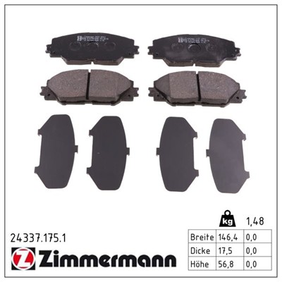 ZIMMERMANN 24337.175.1 Číslo výrobce: 24337. EAN: 4250238757818.