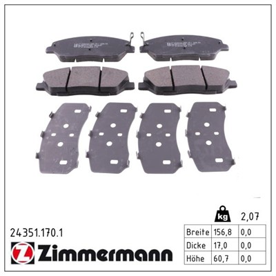 ZIMMERMANN 24351.170.1 Číslo výrobce: 24351. EAN: 4250238753964.