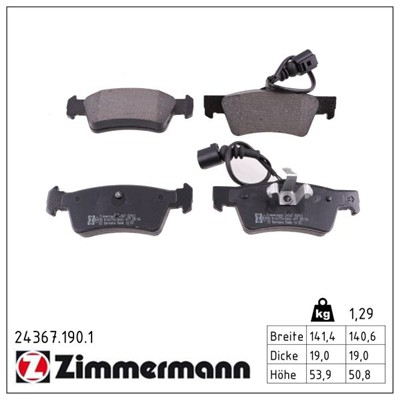 ZIMMERMANN 24367.190.1 Číslo výrobce: 24367. EAN: 4250238754237.