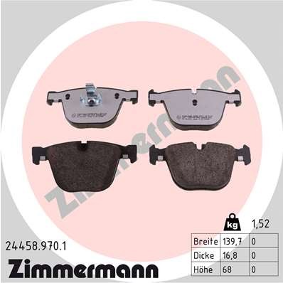 ZIMMERMANN 24458.970.1 Číslo výrobce: 24458. EAN: 4250238779353.