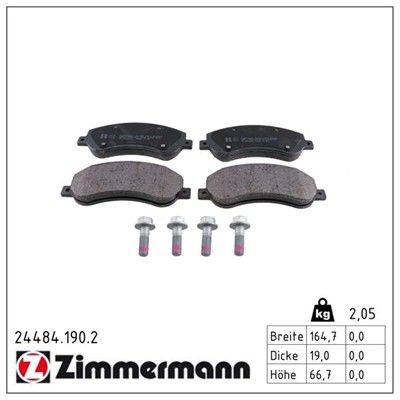ZIMMERMANN 24484.190.2 Číslo výrobce: 24484. EAN: 4250238754213.