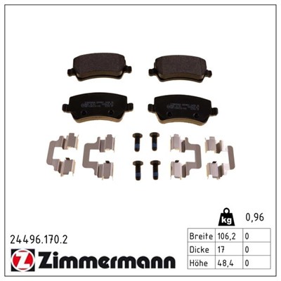 ZIMMERMANN 24496.170.2 Číslo výrobce: 24496. EAN: 4250238765486.
