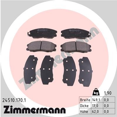ZIMMERMANN 24510.170.1 Číslo výrobce: 24510. EAN: 4250238750079.
