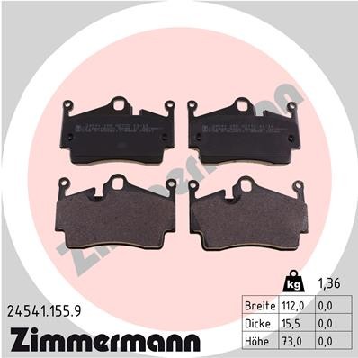 ZIMMERMANN 24541.155.9 Číslo výrobce: 24541. EAN: 4250238747994.