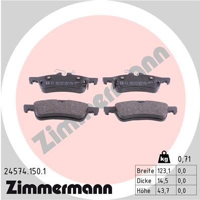 ZIMMERMANN 24574.150.1 Číslo výrobce: 24574. EAN: 4250238759010.
