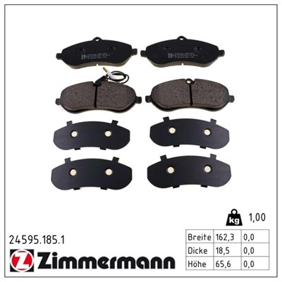 ZIMMERMANN 24595.185.1 Číslo výrobce: 24595. EAN: 4250238742807.