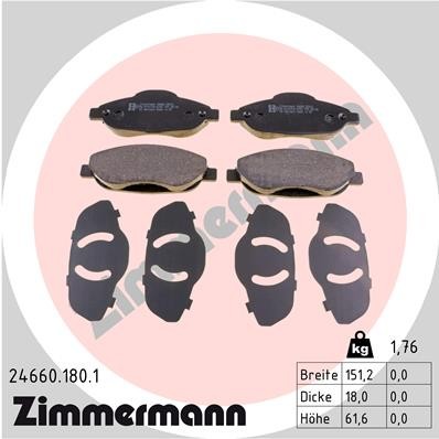 ZIMMERMANN 24660.180.1 Číslo výrobce: 24660. EAN: 4250238750383.