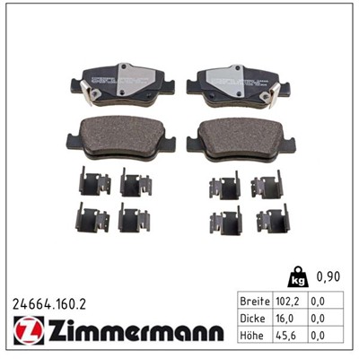 ZIMMERMANN 24664.160.2 Číslo výrobce: 24664. EAN: 4250238757849.