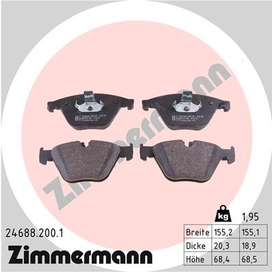ZIMMERMANN 24688.200.1 Číslo výrobce: 24688. EAN: 4250238753889.