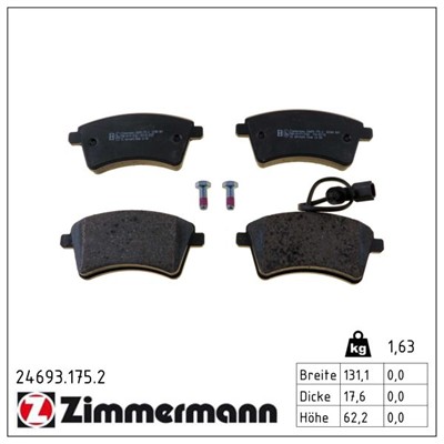 ZIMMERMANN 24693.175.2 Číslo výrobce: 24693. EAN: 4250238785958.