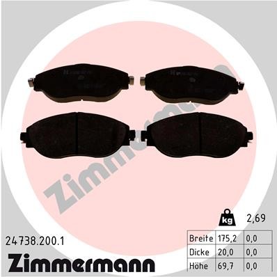 ZIMMERMANN 24738.200.1 Číslo výrobce: 24738. EAN: 4250238782070.
