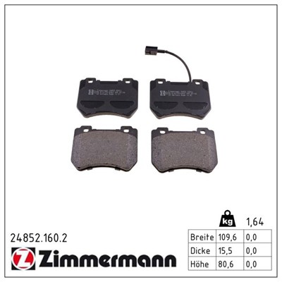 ZIMMERMANN 24852.160.2 Číslo výrobce: 24852. EAN: 4250238768302.